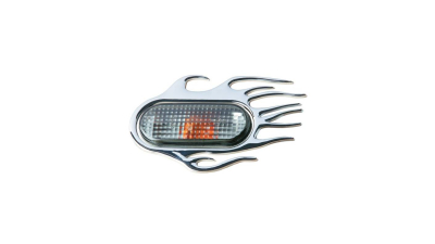 Ornament 3D Flaming crom 118X75mm, pentru seria VAG (Vw Audi Seat Skoda)