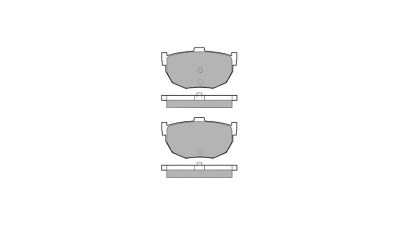 Set placute frana Delphi LP1072, parte montare : Punte Spate