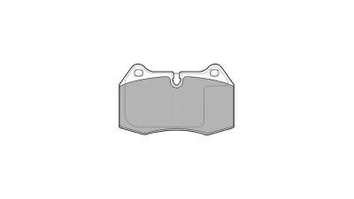 Set placute frana Delphi LP1584, parte montare : Punte Fata
