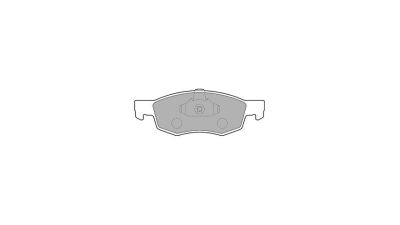 Set placute frana Delphi LP1796, parte montare : Punte Fata