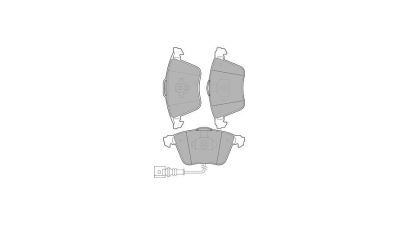 Set placute frana Delphi LP1921, parte montare : Punte Fata