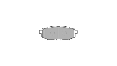 Set placute frana Delphi LP2076, parte montare : Punte Spate