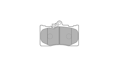 Set placute frana Delphi LP2122, parte montare : Punte Fata
