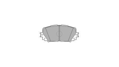 Set placute frana Delphi LP2123, parte montare : Punte Fata