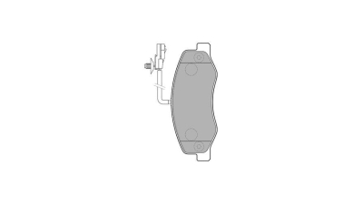 Set placute frana Delphi LP2192, parte montare : Punte Spate