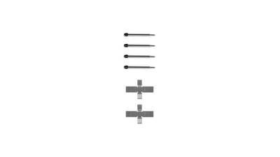 Set accesorii placute frana Delphi LX0003, parte montare : Punte Spate