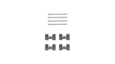 Set accesorii placute frana Delphi LX0032, parte montare : Punte Fata
