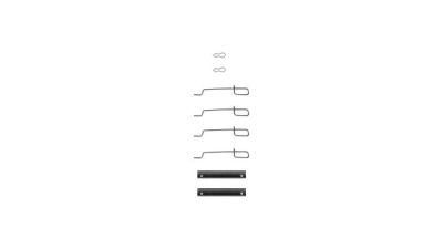 Set accesorii placute frana Delphi LX0044, parte montare : Punte Fata