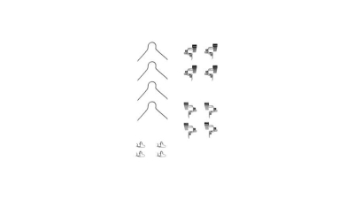 Set accesorii placute frana Delphi LX0062, parte montare : Punte Fata