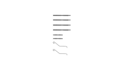 Set accesorii placute frana Delphi LX0068, parte montare : Punte Fata