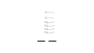 Set accesorii placute frana Delphi LX0080, parte montare : Punte Spate