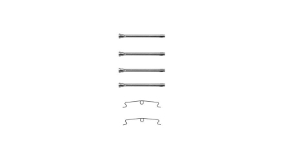 Set accesorii placute frana Delphi LX0085, parte montare : Punte Fata