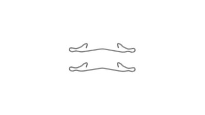 Set accesorii placute frana Delphi LX0088, parte montare : Punte Fata