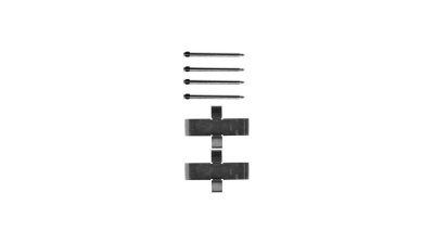 Set accesorii placute frana Delphi LX0107, parte montare : Punte Fata