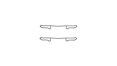 Set accesorii placute frana Delphi LX0108, parte montare : Punte Fata