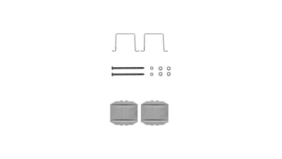 Set accesorii placute frana Delphi LX0122, parte montare : Punte Spate