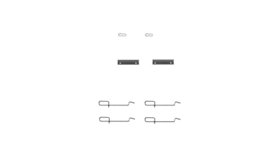 Set accesorii placute frana Delphi LX0142, parte montare : Punte Spate