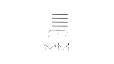 Set accesorii placute frana Delphi LX0145, parte montare : Punte Fata