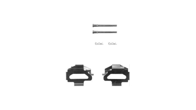 Set accesorii placute frana Delphi LX0150, parte montare : Punte Fata
