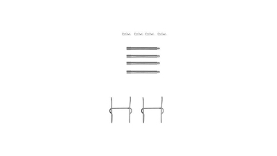 Set accesorii placute frana Delphi LX0154, parte montare : Punte Spate