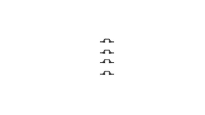 Set accesorii placute frana Delphi LX0260, parte montare : Punte Spate