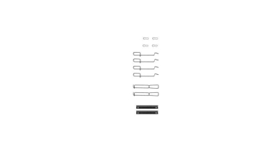 Set accesorii placute frana Delphi LX0262, parte montare : Punte Fata