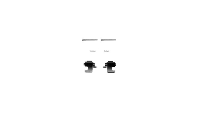 Set accesorii placute frana Delphi LX0270, parte montare : Punte Fata