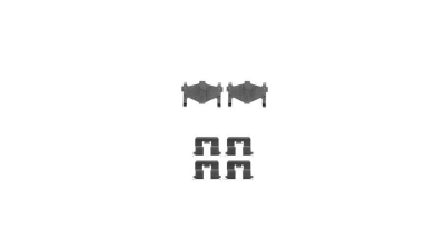 Set accesorii placute frana Delphi LX0304, parte montare : Punte Spate