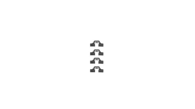 Set accesorii placute frana Delphi LX0307, parte montare : Punte Spate