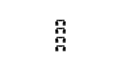 Set accesorii placute frana Delphi LX0337, parte montare : Punte Fata