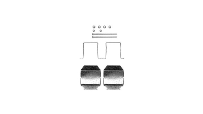 Set accesorii placute frana Delphi LX0338, parte montare : Punte Spate