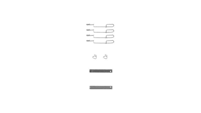 Set accesorii placute frana Delphi LX0347, parte montare : Punte Spate
