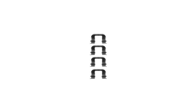 Set accesorii placute frana Delphi LX0349, parte montare : Punte Fata
