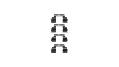 Set accesorii placute frana Delphi LX0363, parte montare : Punte Fata