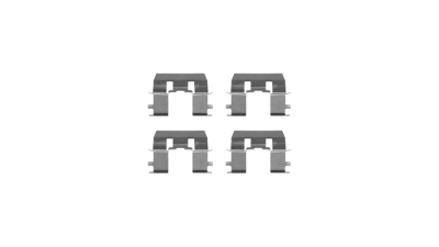 Set accesorii placute frana Delphi LX0368, parte montare : Punte Fata