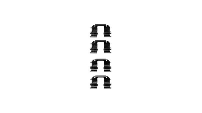 Set accesorii placute frana Delphi LX0372, parte montare : Punte Fata
