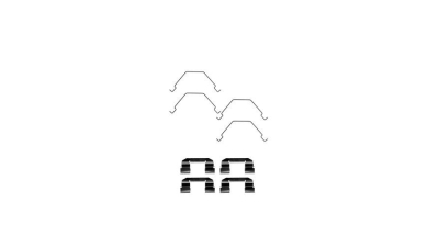 Set accesorii placute frana Delphi LX0375, parte montare : Punte Fata