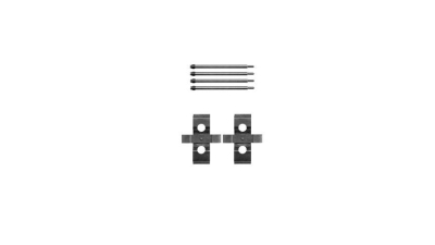 Set accesorii placute frana Delphi LX0384, parte montare : Punte Fata