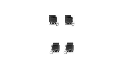 Set accesorii placute frana Delphi LX0390, parte montare : Punte Fata