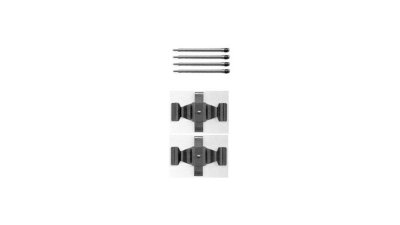 Set accesorii placute frana Delphi LX0398, parte montare : Punte Fata