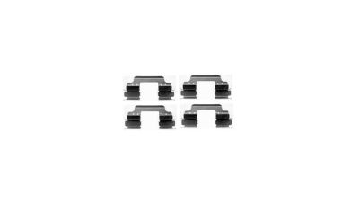 Set accesorii placute frana Delphi LX0405, parte montare : Punte Fata