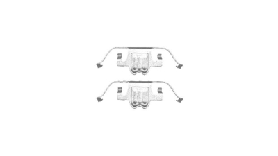 Set accesorii placute frana Delphi LX0406, parte montare : Punte Spate