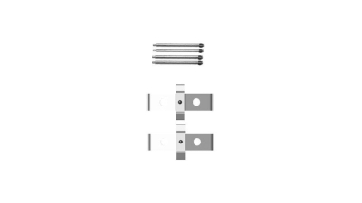 Set accesorii placute frana Delphi LX0408, parte montare : Punte Fata