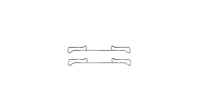 Set accesorii placute frana Delphi LX0436, parte montare : Punte Fata