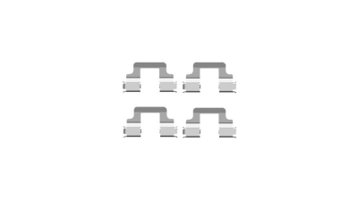 Set accesorii placute frana Delphi LX0437, parte montare : Punte Spate