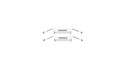 Set accesorii placute frana Delphi LX0439, parte montare : Punte Fata