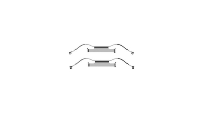 Set accesorii placute frana Delphi LX0440, parte montare : Punte Fata