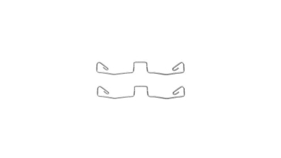 Set accesorii placute frana Delphi LX0448, parte montare : Punte Fata