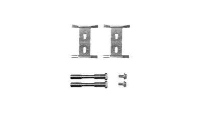 Set accesorii placute frana Delphi LX0449, parte montare : Punte Fata