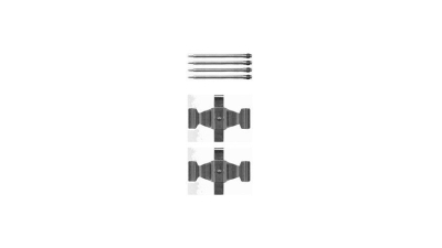 Set accesorii placute frana Delphi LX0464, parte montare : Punte Fata